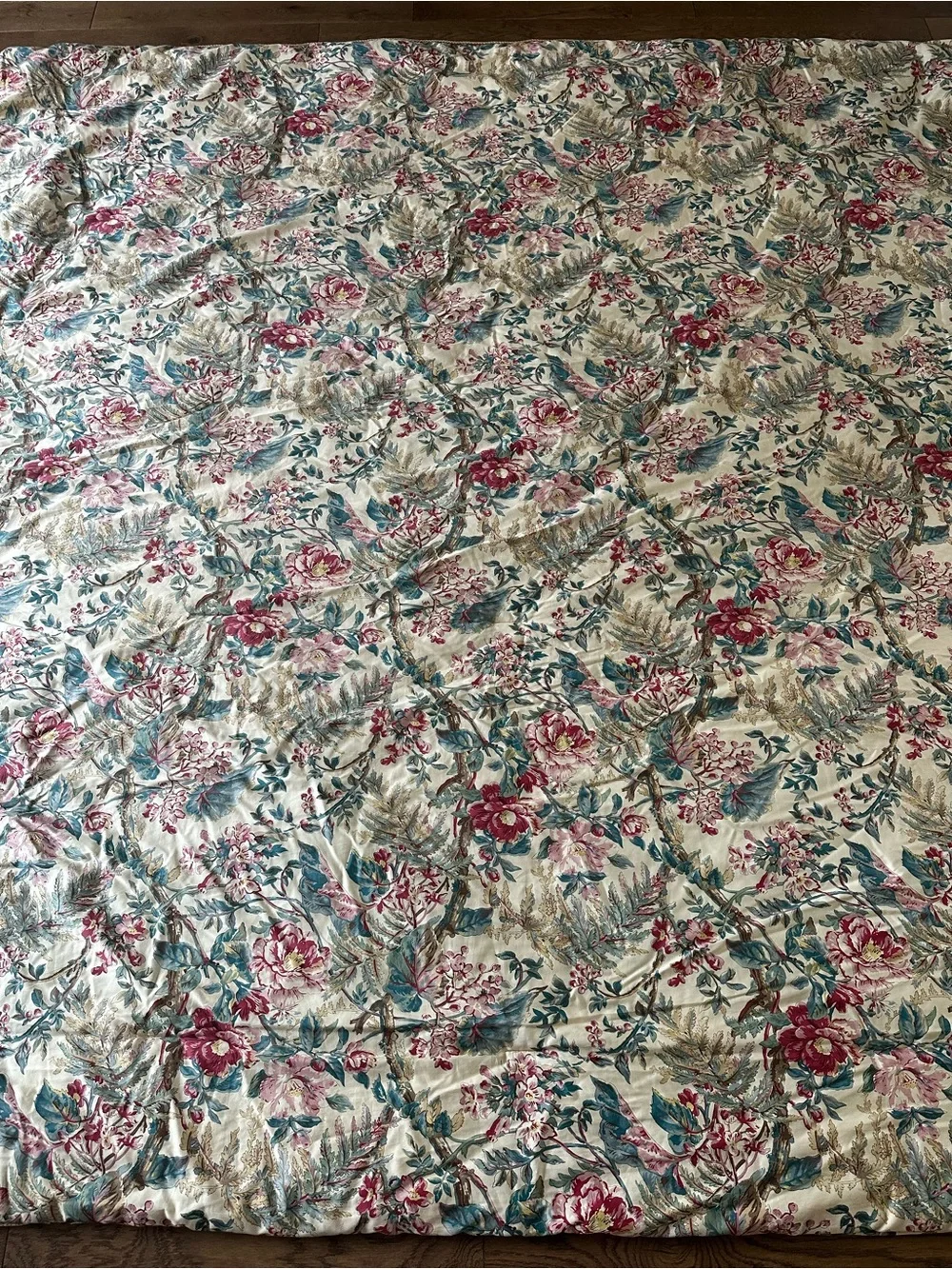 RARE Vintage Ralph Lauren Tangier Floral Comforter Set Pillow Shams Bed Skirt